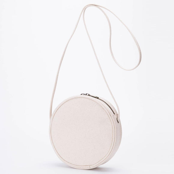 Women's Small Round Canvas Bag Canvas Circle Bag