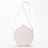 Women's Small Round Canvas Bag Canvas Circle Bag