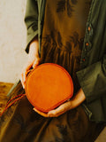 circle leather purse - Annie Jewel