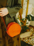 round leather bag - Annie Jewel