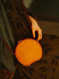 Round Leather Purse  - Annie Jewel