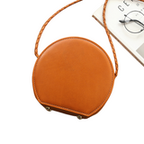 Round Leather Purse Round Leather Crossbody Bag - Annie Jewel