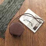 Round Leather Purse - Annie Jewel