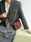 Women's Leather Crossbody Saddle Bag Saddle Leather Crossbody Bag 