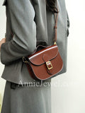 Women's Leather Crossbody Saddle Bag Saddle Leather Crossbody Bag 