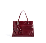 red Patent Leather Tote Bag Satchel Tote Bag Patent Leather Handbags 