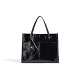 black Patent Leather Tote Bag Satchel Tote Bag Patent Leather Handbags 