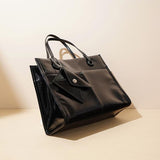 black Patent Leather Tote Bag Satchel Tote Bag Satchel Handbags 