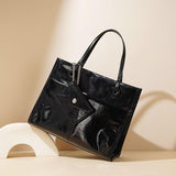 black Patent Leather Tote Bag Satchel Tote Bag Patent Leather Handbags 