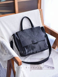 Black Leather Satchel Handbag Women's Satchel Handbags