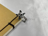 Handmade Silver Bulldog Puppy Pet Adjustable Wrap Ring Gifts - Annie Jewel