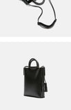 Medium Leather Tote Simple Leather Tote Bag Medium Black Leather Purse For Ladies 