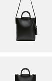 Medium Leather Tote Simple Leather Tote Bag Medium Black Leather Purse For Ladies 