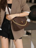 Women's Best Satchel Bags Brown Satchel Sling Shoulder Satchel With Chain Strap 