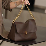 Women's Best Satchel Bags Brown Satchel Sling Shoulder Satchel With Chain Strap 