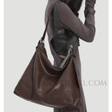 Slouchy Leather Hobo Bag Zipper Hobo Bag Leather Hobo Tote Bag Womens - Annie Jewel