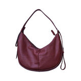 zip hobo bag burgundy leather hobo bag