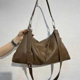 Soft Leather Slouchy Hobo Bag Grey Hobo Purse Slouchy Leather Hobo Bag 