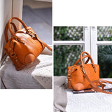 Women's Small Boston Bag Leather Genuine Leather Bags Boston