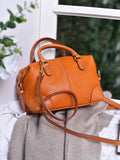 Women's Small Boston Bag Leather Genuine Leather Bags Boston