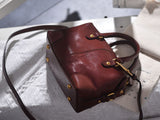 Women's Small Boston Bag Leather Genuine Leather Bags Boston