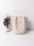 Women's Small Canvas Tote With Zipper Thick Canvas Tote Bag