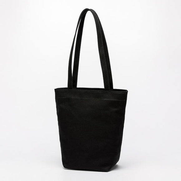 Women's Small Canvas Tote With Zipper Black Tote Bag Canvas