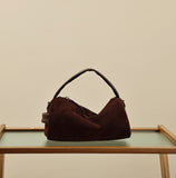 Small Genuine Leather And Suede Handbags Suede And Leather Purse Womens - Annie Jewel