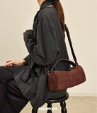Small Genuine Leather And Suede Handbags Suede And Leather Purse Womens - Annie Jewel