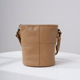 Small Genuine Leather Bucket Bag Crossbody For Women 