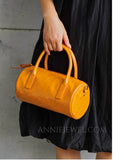 Leather Top Handle Shoulder Bag
Mini Leather Handbag with Shoulder Strap Small Leather Zip Top Bag