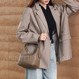 Small Genuine Leather Hobo Handbags Women's Leather Hobo Handbags 