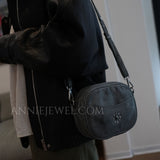 Small Genuine Leather Studded Bag Rivet Crossbody Bag Purse - Annie Jewel