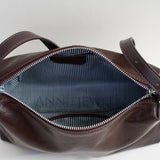 inner of black Leather Hobo Bag Crossbody Leather Hobo Small Hobo Leather Bag Womens