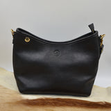 Women's Black Hobo Shoulder Bag Small Black Hobo Bag