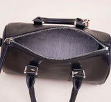 inner of Women's Boston Bag brown Small Leather Boston Bag Leather Bags Boston Handbag