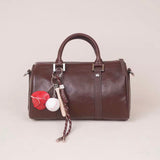 Genuine Leather Boston Bag Handbag Leather Crossbody Boston Bag For Ladies - Annie Jewel