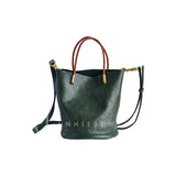 Women's Crossbody Bucket Bag Leather Small Leather Bucket Bag Crossbody 