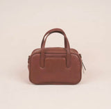Mini Leather Dome Satchel Dome Leather Dome Crossbody Bag Womens - Annie Jewel
