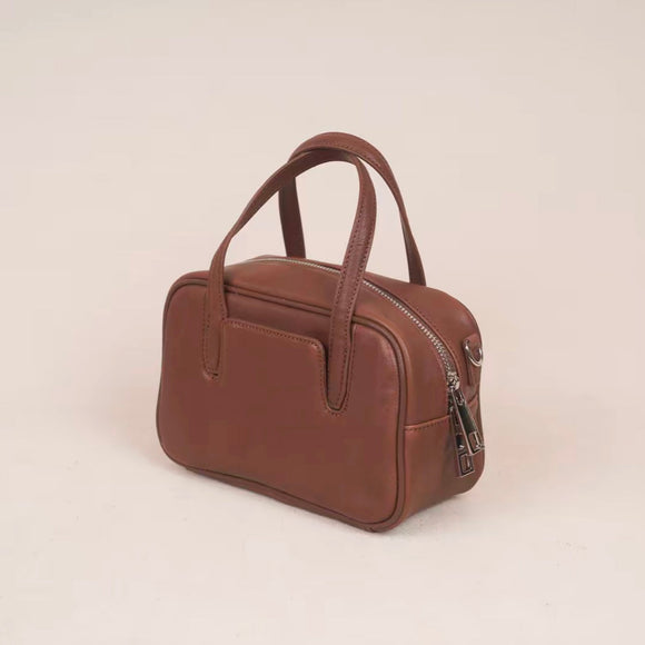 Small Leather Dome Bag Dome Leather Crossbody Bag Dome Shaped Leather Bag - Annie Jewel