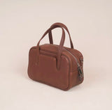 Mini Leather Dome Satchel Dome Leather Dome Crossbody Bag Womens - Annie Jewel