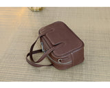 Mini Leather Dome Satchel Dome Leather Dome Crossbody Bag Womens - Annie Jewel
