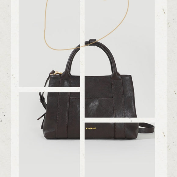 Small black Leather Crossbody Bag Purse Small Leather Handbags For Ladies