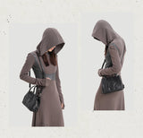 Small black Leather Crossbody Bag Purse Small Leather Handbags For Ladies