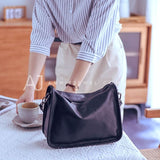 Women's Black Leather Hobo Bag Small Leather Hobo Bags 