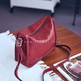 Women's burgundy Leather Hobo Bag Small Leather Hobo Bags 