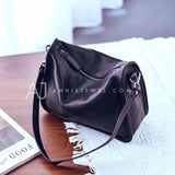 Women's Black Leather Hobo Bag Small Leather Hobo Bags 