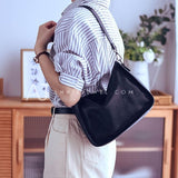 small hobo shoulder bag minimalist hobo bag Brown Leather Hobo Bag