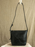 Women's Small Hobo Bag Leather Crossbody Leather Hobo black Zipper Hobo Bag Purse 