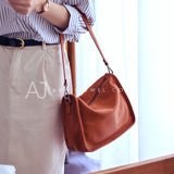 Women's hobo brown bag Small Leather Hobo Bags 